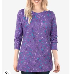 NWT Plus Size Woman Within T-Shirt, Size 2 X, 26-28